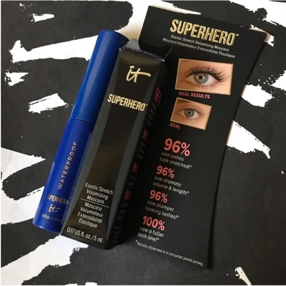 it Cosmetics Mini Superhero Volumizing Mascara Duo in Regular and Waterproof
